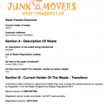 Waste Transfer Document